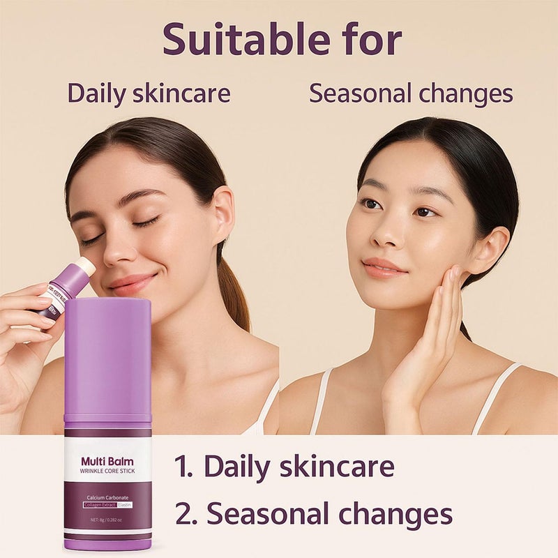 Baorder 2 Pcs Hydrating Multi Balm Stick,Collagen Moisturizing Stick,Moisturizing Cream with Vitamin E,Suitable for Eyes, Face, Neck, All Skin Types - Image 3